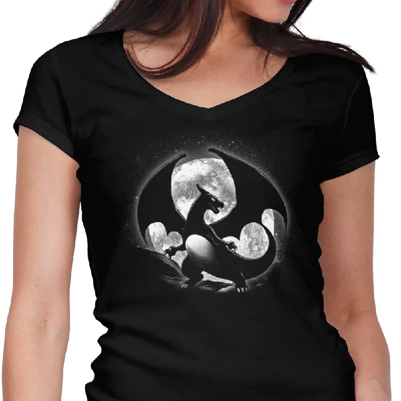 Moonlit Fire - Women's V-Neck