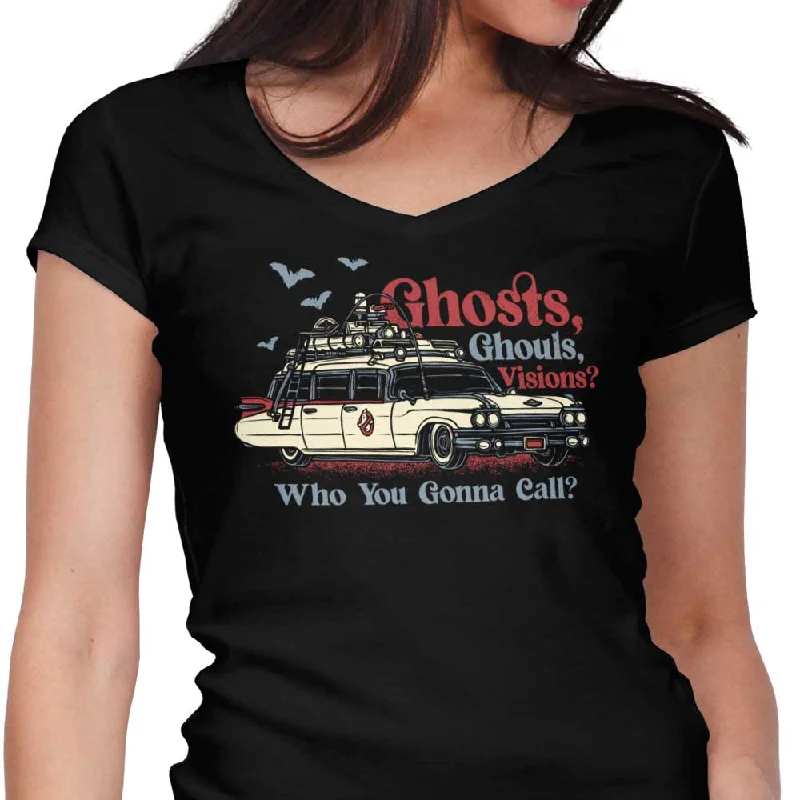 Ghosts, Ghouls, Visions - Women's V-Neck