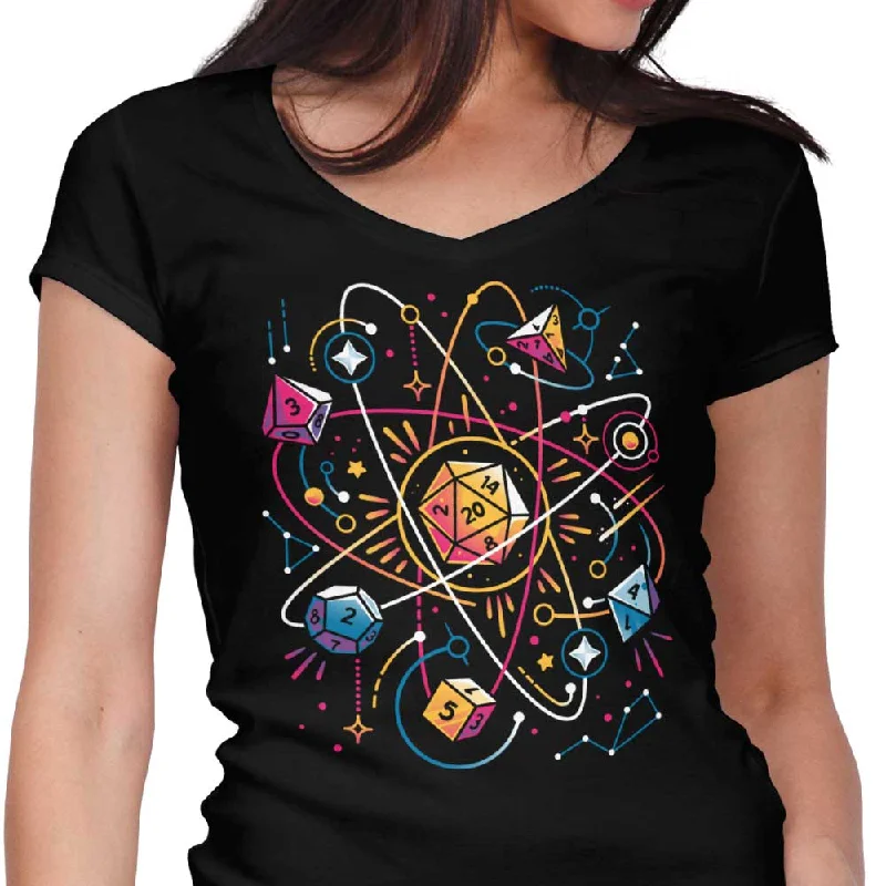 Orbital Atomic Dice - Women's V-Neck