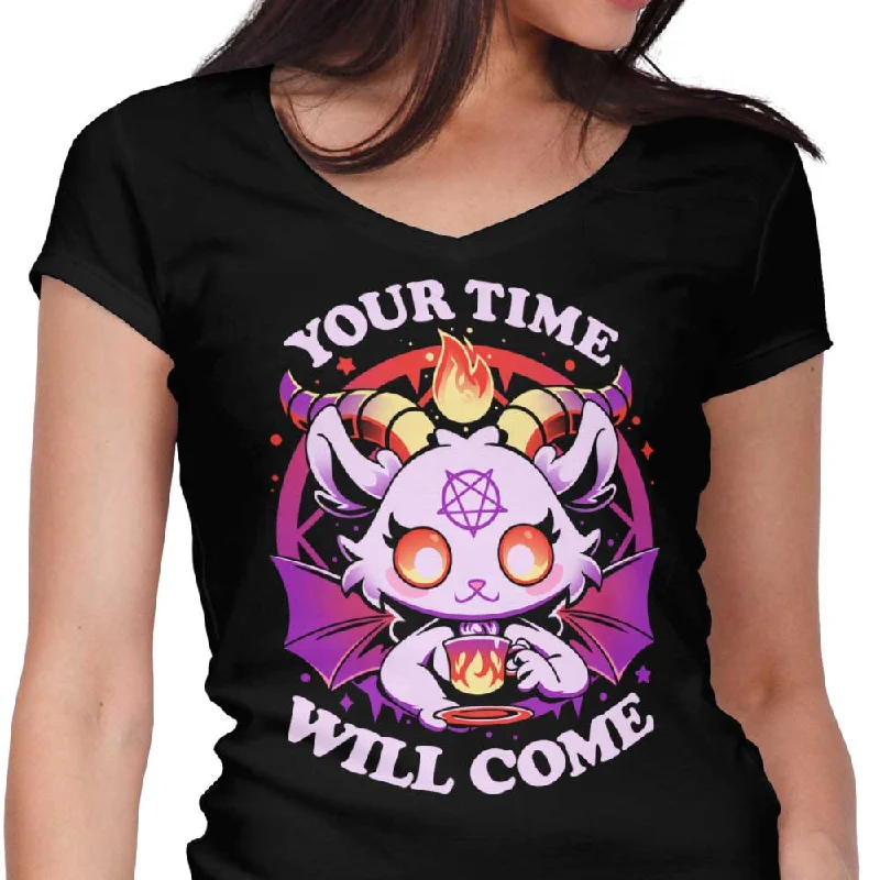 Teatime in Hell - Women's V-Neck