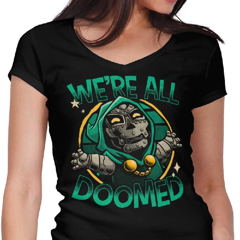 We're All Doomed - Women's V-Neck