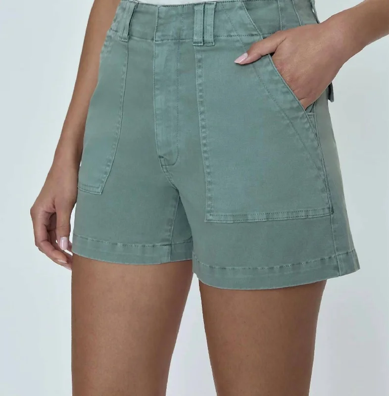 Marissa High Rise Utility Short In Bluff