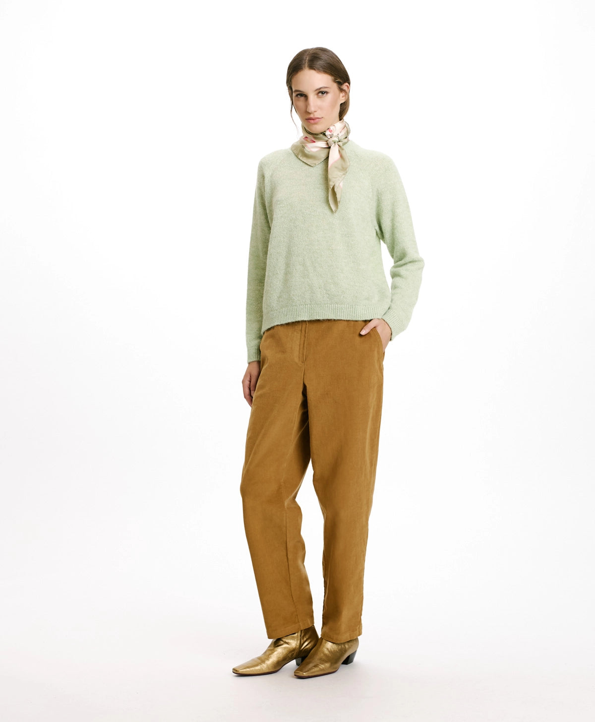 Yoko Stretch Pants - Almond