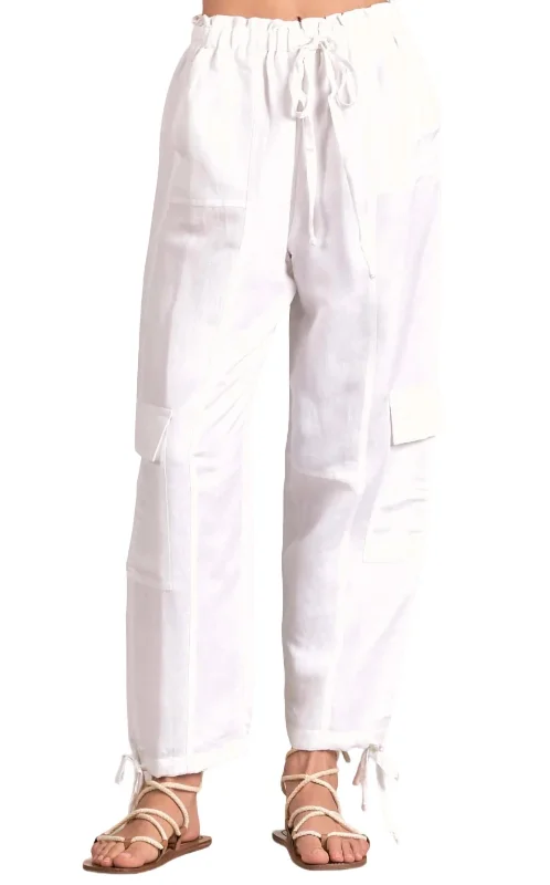 Cargo Pant In White