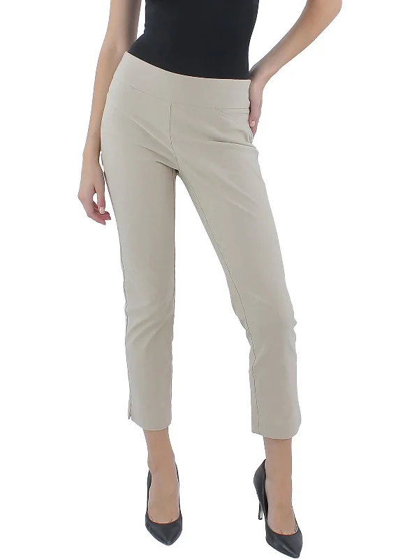 Petites Cambridge Womens Mid-Rise Slim Leg Chino Pants