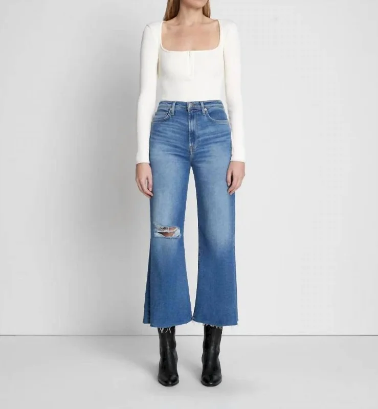 Ultra High Rise Cropped Jo Jeans In Lyme