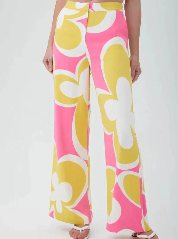 Verity Wide Leg Pants In Multi