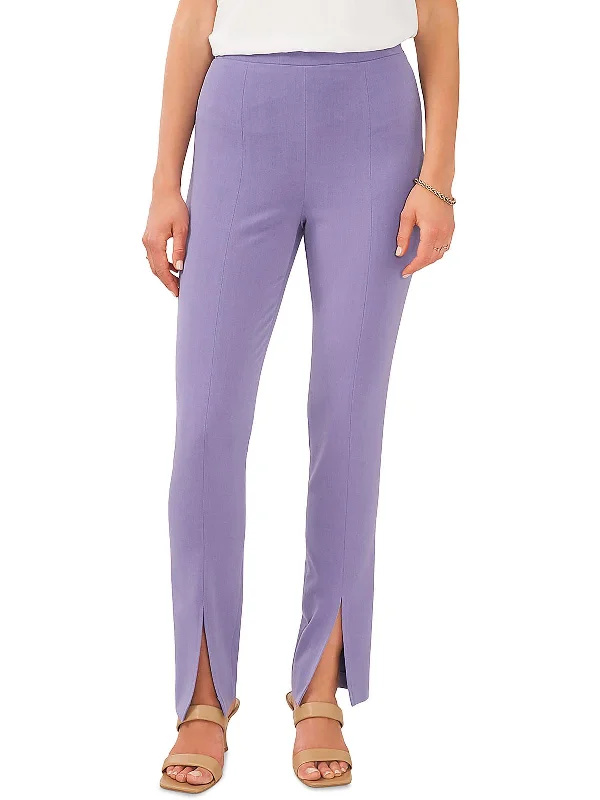 Womens High Rise Business Straight Leg Pants