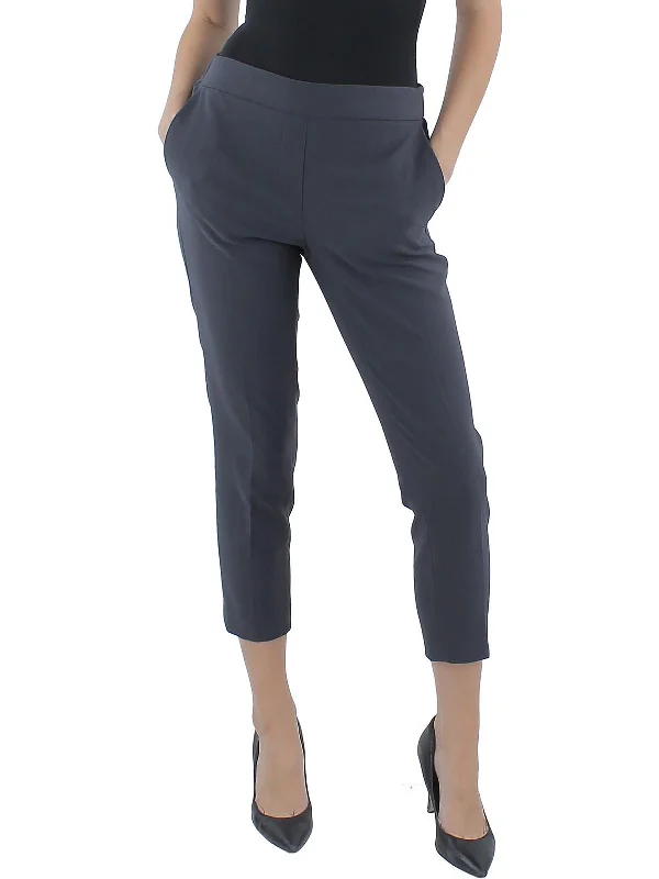 Womens Slim Leg Polyester Trouser Pants