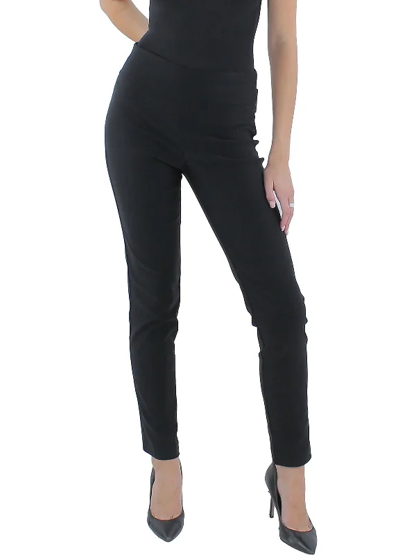 Womens Tummy Control Mid Rise Trouser Pants