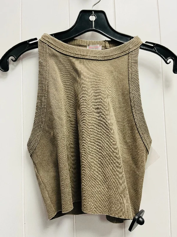 Top Sleeveless Basic By Free People In Brown, Size: M