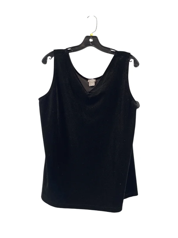 Top Sleeveless By Chicos In Black, Size: 2