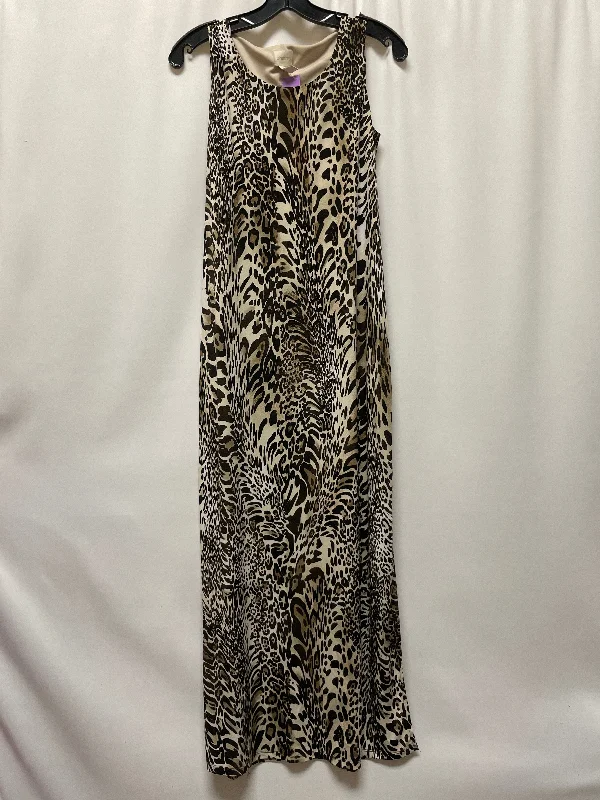 Animal Print Dress Casual Midi Chicos, Size S