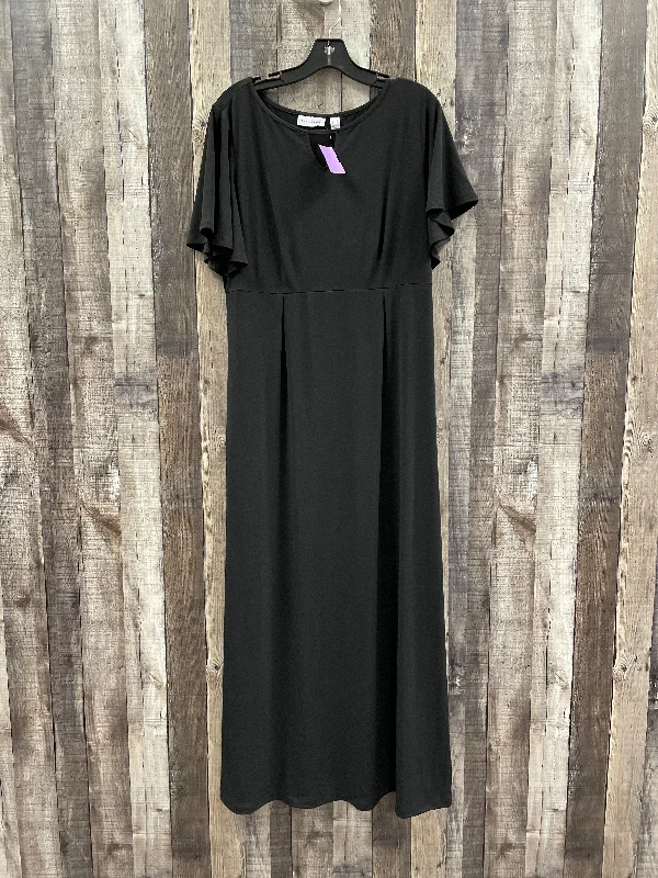 Black Dress Casual Maxi Susan Graver, Size M