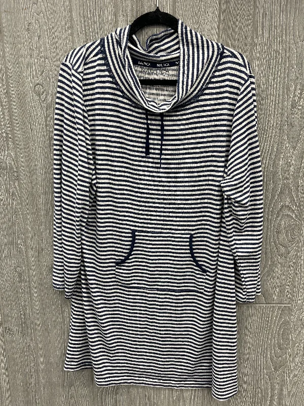 Dress Casual Midi By Nautica In Striped Pattern, Size: Xl