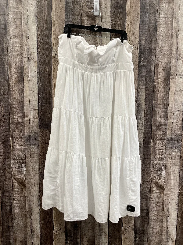 White Dress Casual Maxi Universal Thread, Size Xl