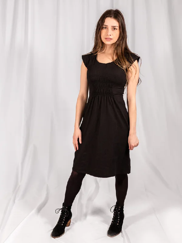 Artsy Traveler Dress - Black Denim