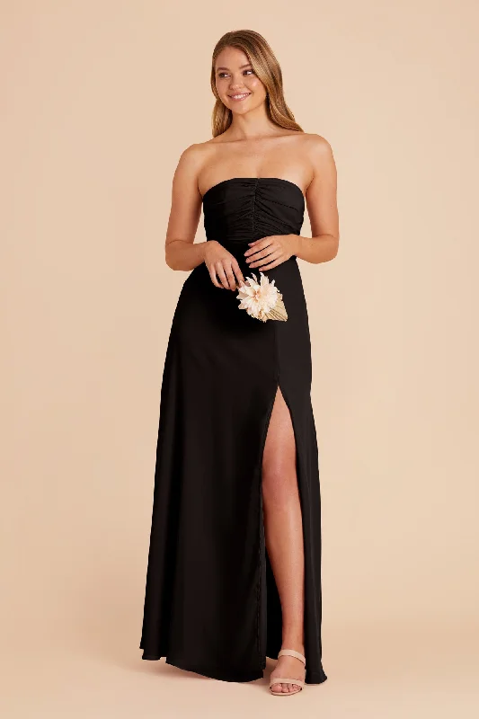 Cara Chiffon Dress - Black