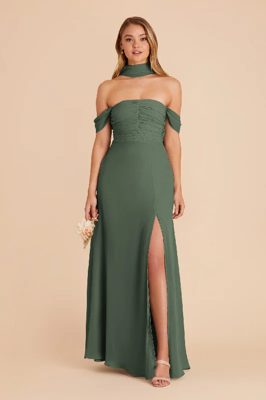 Cara Chiffon Dress - Eucalyptus