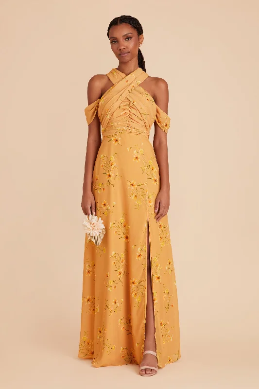 Cara Chiffon Dress - Marigold le Fleur