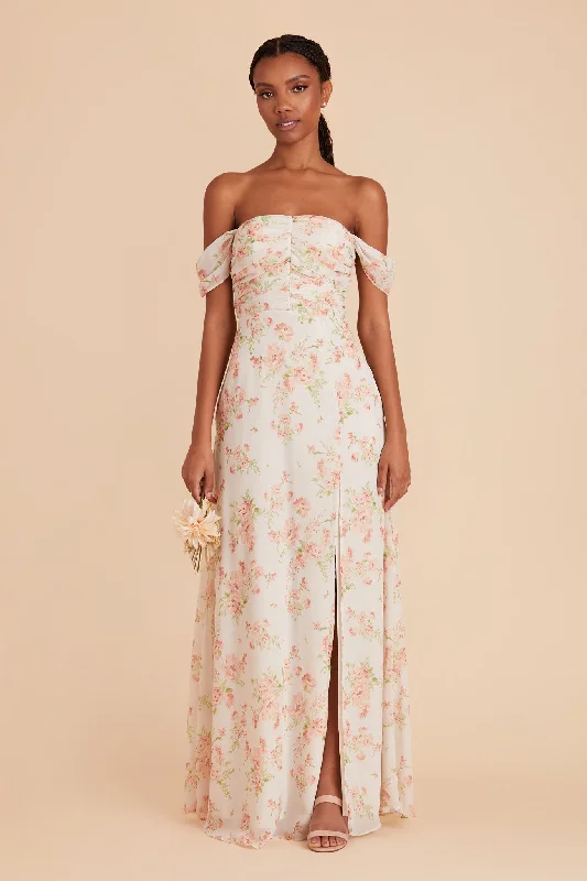 Cara Chiffon Dress - Whimsical Blooms