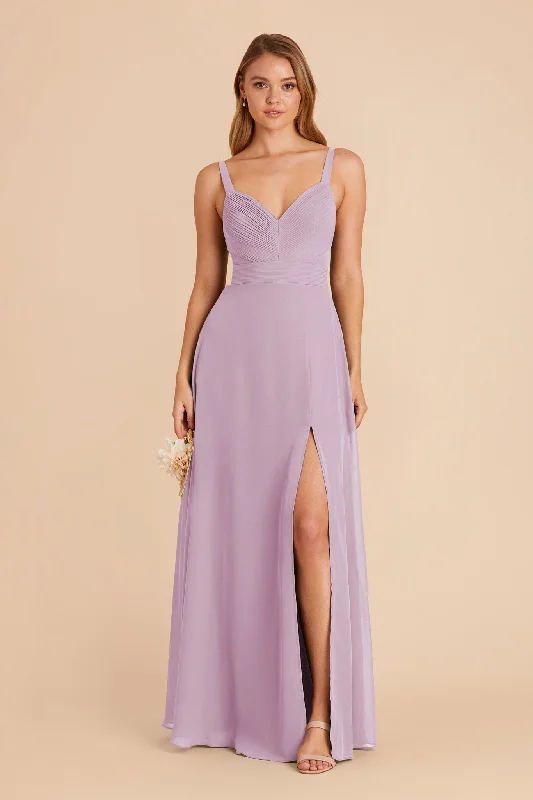 Deborah Chiffon Dress - Lavender