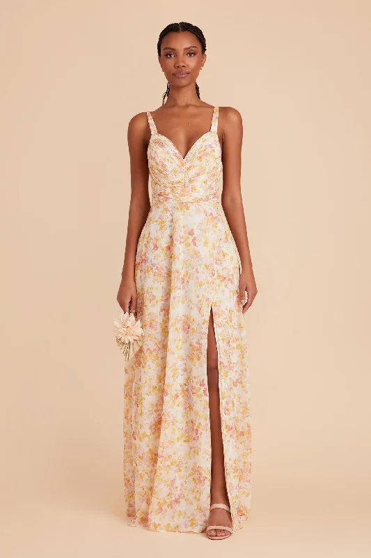 Deborah Chiffon Dress - Pressed Floral