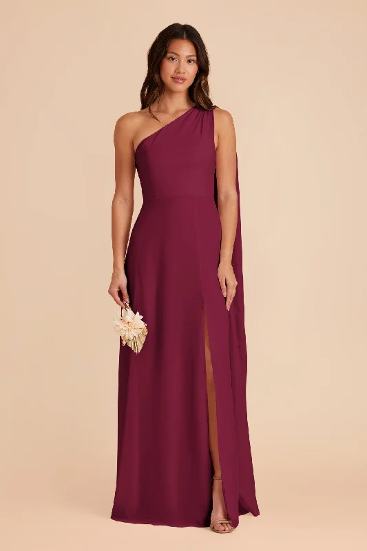 Melissa Chiffon Dress - Berry