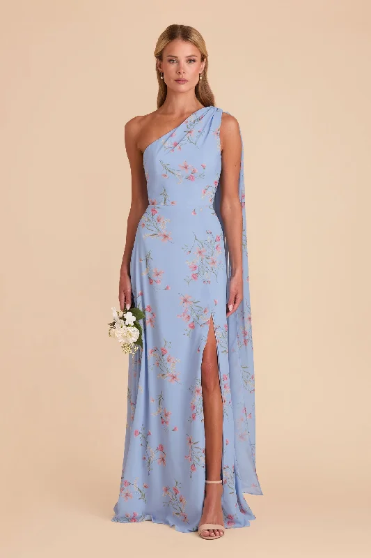 Melissa Chiffon Dress - Periwinkle Blue Le Fleur