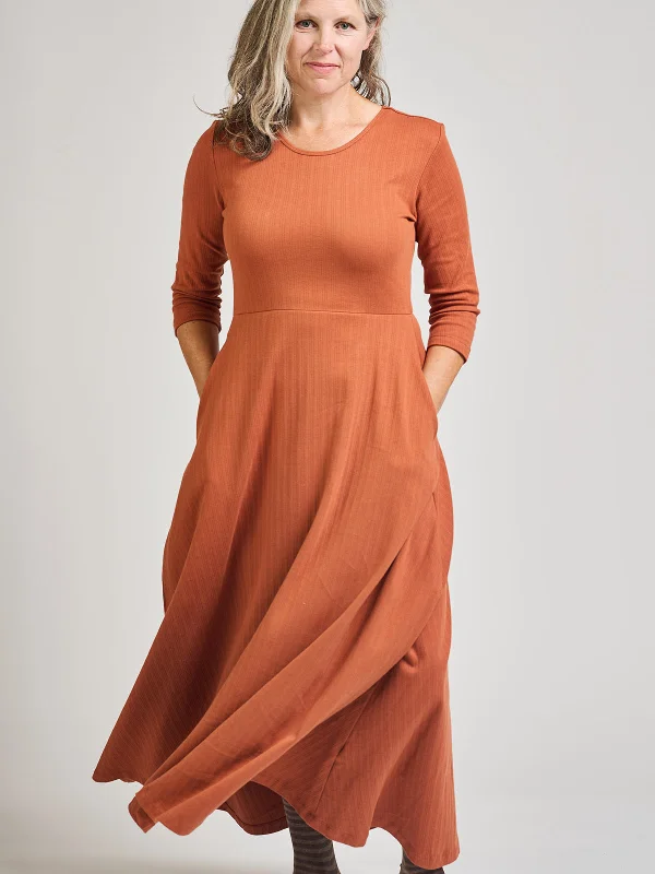 Mumbai Maxi Dress  - Sandstone Rib Knit