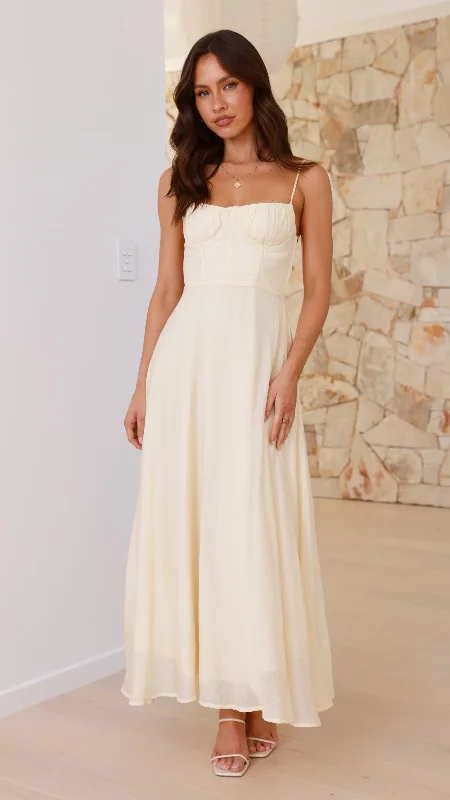 Rahima Maxi Dress - Yellow