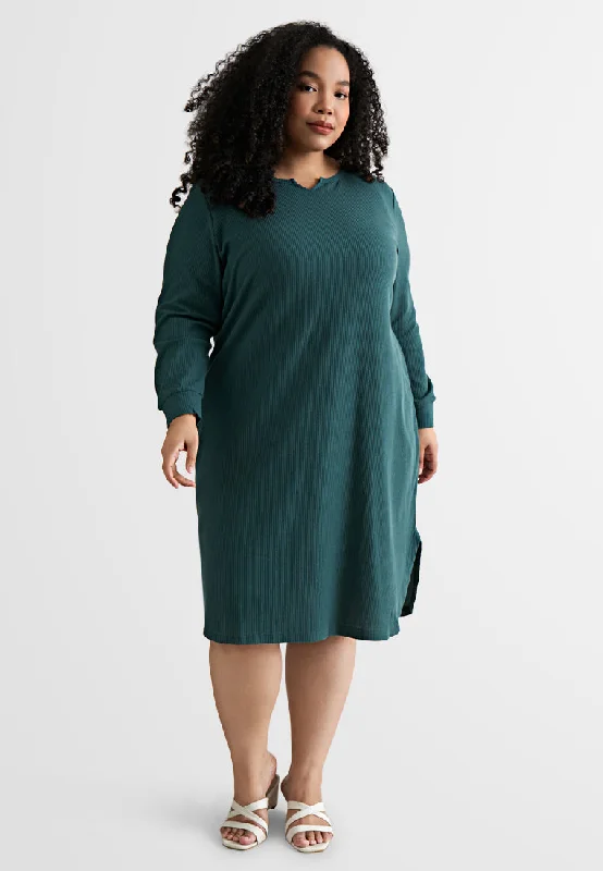 Willow Waffle Long Tunic Dress